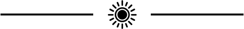 Ein stilisiertes Sonnensymbol in Schwarz und Weiß auf einem Schachbrettmusterhintergrund als Trennelement.